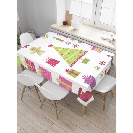 Tables on the table "Gift time", rectangular, Saten, size 120x145 cm