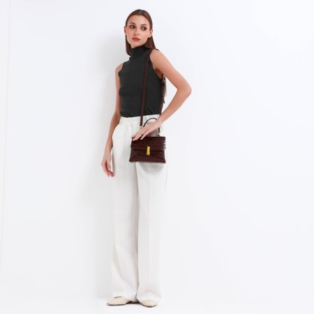 Bag-mixer on the valve, long belt, brown color-5