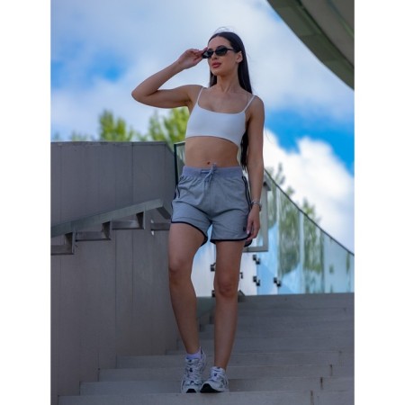 Women's shorts ise, size 48 cm, gray color-4