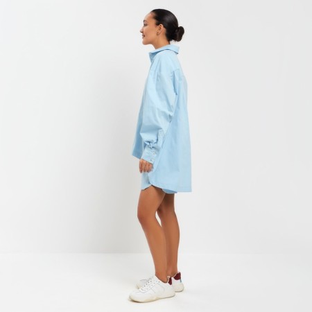 Women's costume (shirt, shorts) minku: oversize color blue, size 44-2