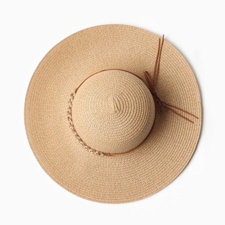 Women's hat minku, light brown color, rr 58-1