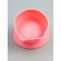 Plastic bowl on a stand, 13 x 13 x 10 cm, pink