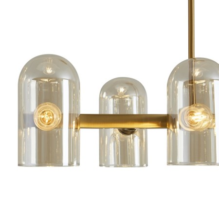 Suspended lamp Freya Fr5427PL-06BS Firefly, 310x640x640 mm, E14, 6x40W, brass color-6