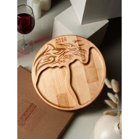 ADELICA Menzhitsa "Dragon 2024", symbol of the year, 2 sections, 27 × 2 cm, in a gift box-1