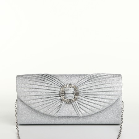 Female bag on a magnet, silver color