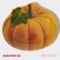 Glass Serving shade "Pumpkin", 19.5 × 16.5 × 1.7 cm, color orange color