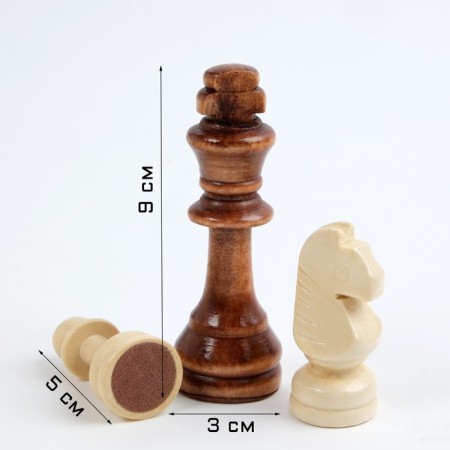 Board game 3 in 1 "Kulikovo Battle": chess, checkers, backgammon, wood, 50 x 50 cm-1