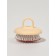 Massage compact comb 8*6.5cm plastic/rubber package QF
