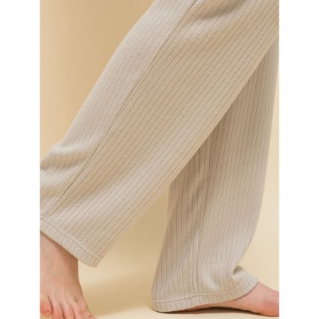 Female trousers, size 50, light gray color-3
