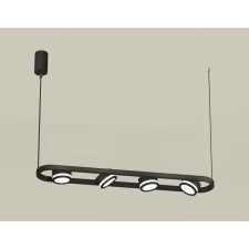 A set of suspended swivel with acrylic Ambrella Light, Traditional Diy, XB9164150, 4XGX53, Black Sand, White matte