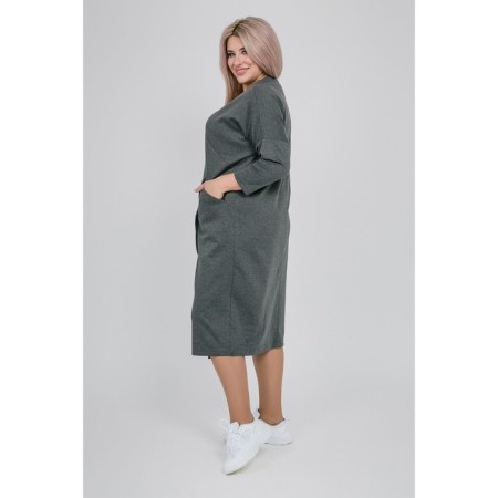 Women's dress, size 60, gray color-4