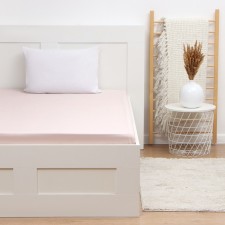 Elevnese sheet Ethel 160*200*25 cm, central pink, 100% cotton, stump, 125 g/m2