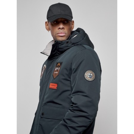 Male Winter jacket, size 52, dark blue color-14