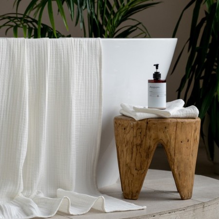 Pasionaria “Shifu”, Muslin, 250 gr, size 70x140 cm, cream color
