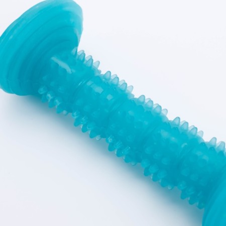 Dog toy "stick", glowing in the dark, massage, 14.2 x 5.2 cm, blue-2