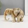 Souvenir Polystone "Golden Elephant" 8.7x13x7 cm