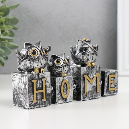 Souvenir Polystone "Three Essenes on the letters. House" 3.5x16x8 cm-1