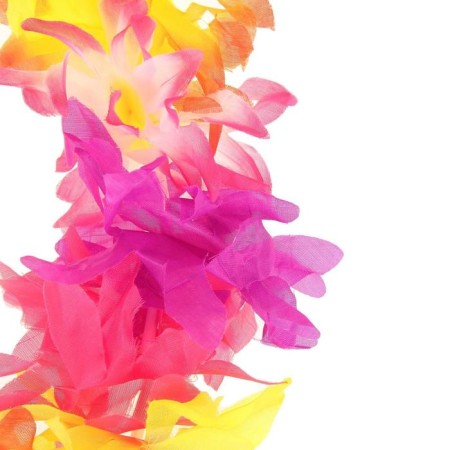 Hawaiian necklace "petals", Mix colors-5