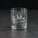 A glass "impenetrable. Work brothers", with a bullet, for whiskey, 250 ml