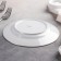Porcelain plate "Bomond", D = 17.5 cm, white color with gold charter