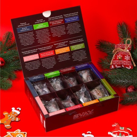 New Year. Tea collection Svay. Berry Variety, with berries and herbs, 48 ​​pyramids-1