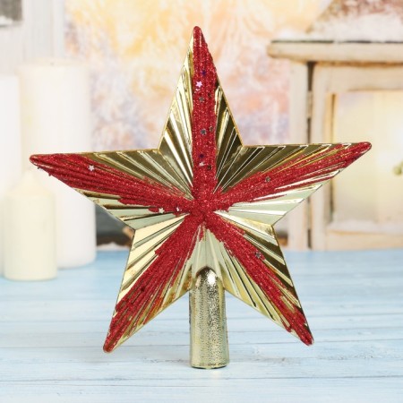 Tip "star" stars, 20x20 cm, golden red