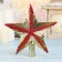 Tip "star" stars, 20x20 cm, golden red