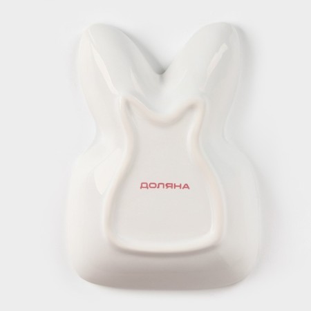 Bunny in gold, 6.5 × 12 × 3.5 cm, white color, white-4