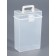 Organizer for storage, with a handle, with a lid, 16.5 × 11 × 6 cm, transparent