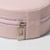 Organizer for storing jewelry "Casket Portable Circle", 9.8 × 9.8 × 4.5 cm, pink color