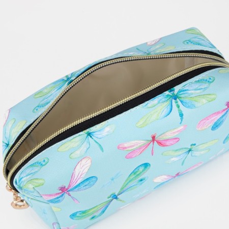 Cosmetic bag with lightning, blue color-2