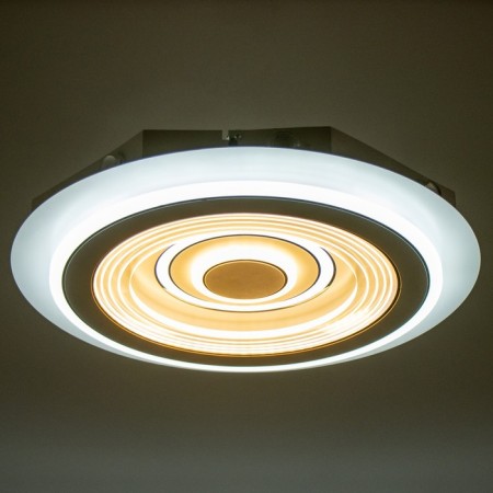 Cialogs with DDD "Oswald Round" LED 160W black and white 48.5x48.5x7 cm Bayerlux