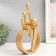 Souvenir Polystone "Fathers and children. Abstraction" Gold 7.5x14.3x26 cm