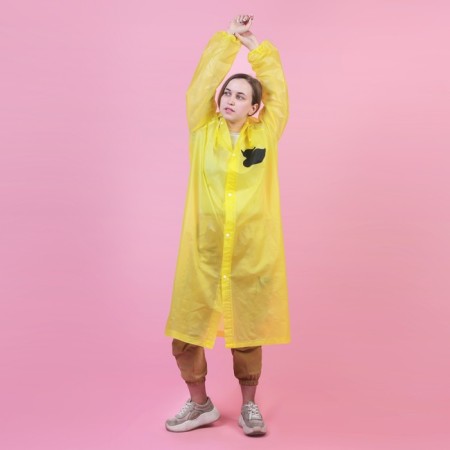 Rawlands adult cloak "Visor - in vain", size 42-48, 60 x 110 cm, yellow color-2
