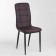 Chair "Quadro", black metal/aero wenge