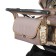 Dwarf stroller-transformer, plastic wheels, shades of brown, MIX drawing