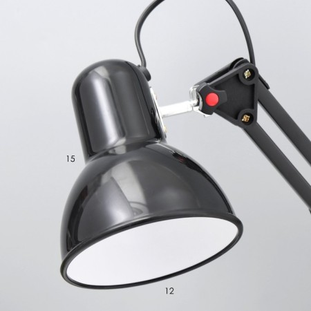Highlight "Yunika" E27 40W black 14.5x14.5x53 cm Risalux-3