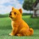Garden figure "Siba-Inu puppy" 10x13x20cm
