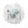 Serving napkin on the table "Flower", d = 43 cm, silver color