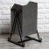Street urn "square on bent legs" 22 l, gray, tank 0.5 mm, 50 x 33 x 33 cm