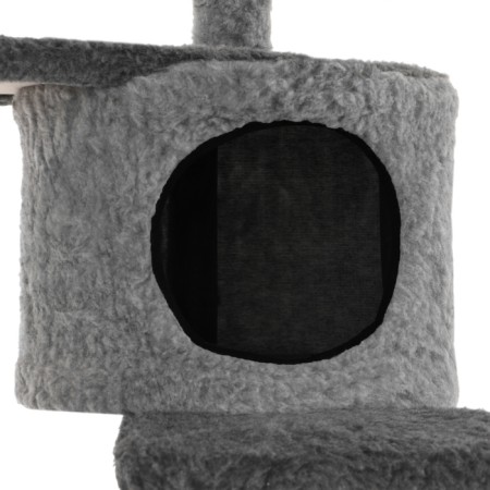 Complex-bog-collapsible, 5-level, 54 x 66 x 142 cm, fur, juts, gray-5