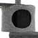 Complex-bog-collapsible, 5-level, 54 x 66 x 142 cm, fur, juts, gray