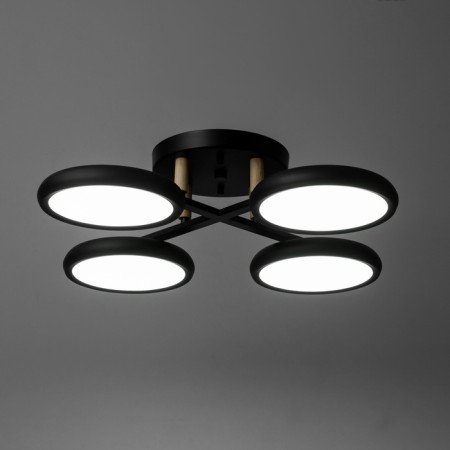 Causte "Alice" 4XLED 96W 3000-6000K black 60x60x13 cm-4