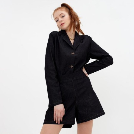 Women's costume (jacket, shorts) minku: enjoy color black, size 50-2