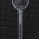 Spoon plastic disposable tea, 12.5 cm, transparent color