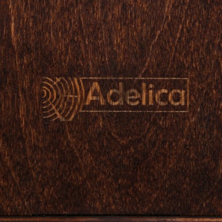 ADELICA “Lazio” wine box, 34 × 10.5 × 10.2 cm, dark chocolate color-3
