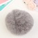 Pompon Artificial fur "Blue-gray" d = 10 cm