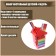 Set of desktop children's "Rainbow" (stand+2 quaras+ruler+sharpener+eraser+notebook 8 sheets+scissors)