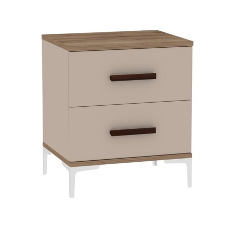 Covereign cabinet "Kara 2", 500 × 400 × 593 mm, Tobacco oak color Craft / velor-2