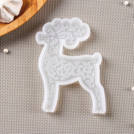 Silicone Mold "Deer", 11 × 7.5 cm, transparent color-1
